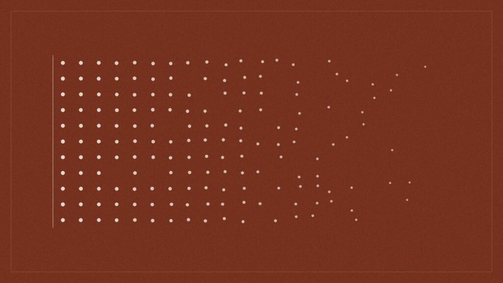 Ilustração abstrata em linhas — Palestra sobre Burnout – Entenda a Síndrome e Como Prevenir