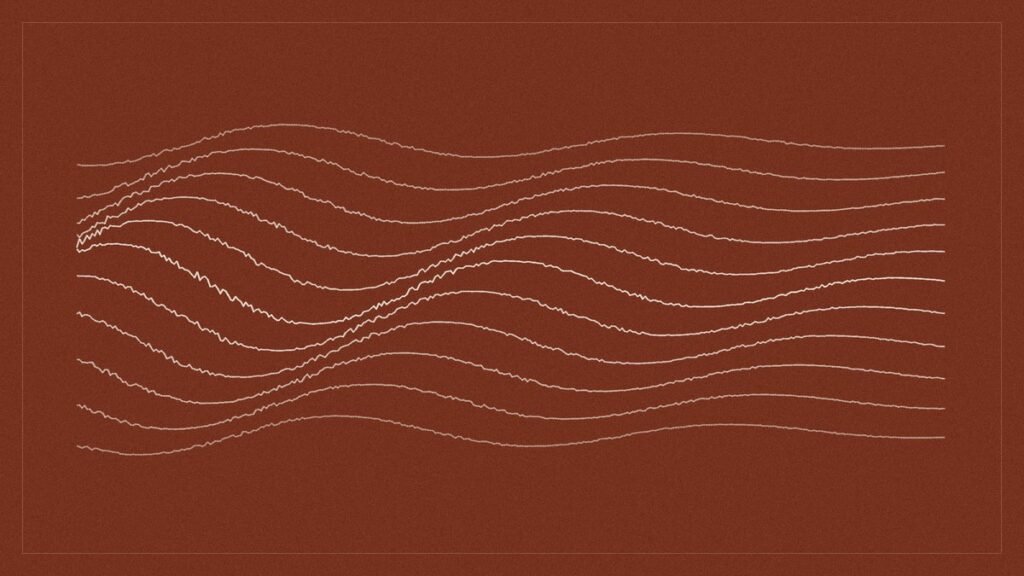 Ilustração abstrata em linhas — Como administrar a ansiedade em momentos de crise